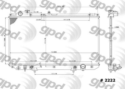 Global Parts Distributors LLC Radiator, BKNH-GBP-2222C