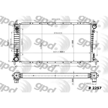 Global Parts Distributors LLC Radiator BKNH-GBP-2257C Engine Performance