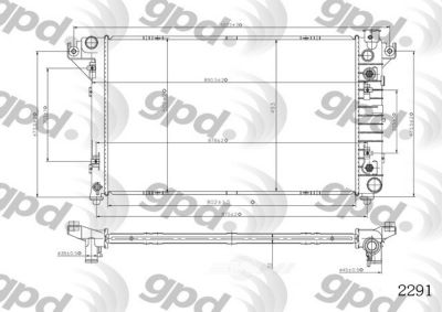 Global Parts Distributors LLC Radiator, BKNH-GBP-2291C