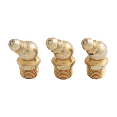 CountyLine 1/8 in. Pipe Grease Fittings, 45 Degrees, 3 pc.