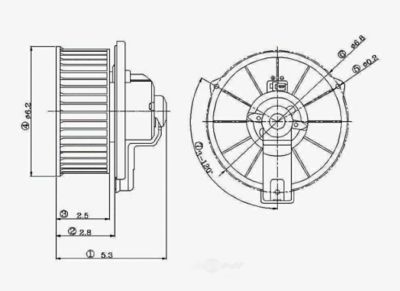 Global Parts Distributors LLC HVAC Blower Motor, BKNH-GBP-2311534