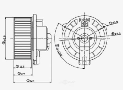Global Parts Distributors LLC HVAC Blower Motor, BKNH-GBP-2311539