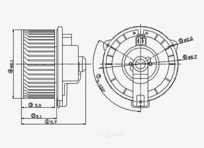 Global Parts Distributors LLC HVAC Blower Motor, BKNH-GBP-2311563