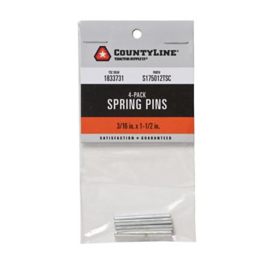 CountyLine 3/16 in. x 1-1/2 in. Spring Pins, 4-Pack