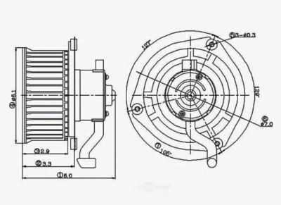 Global Parts Distributors LLC HVAC Blower Motor, BKNH-GBP-2311608