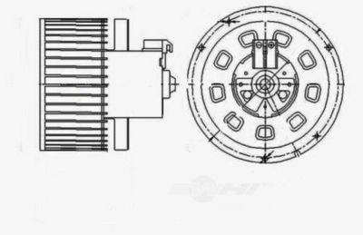 Global Parts Distributors LLC HVAC Blower Motor, BKNH-GBP-2311615