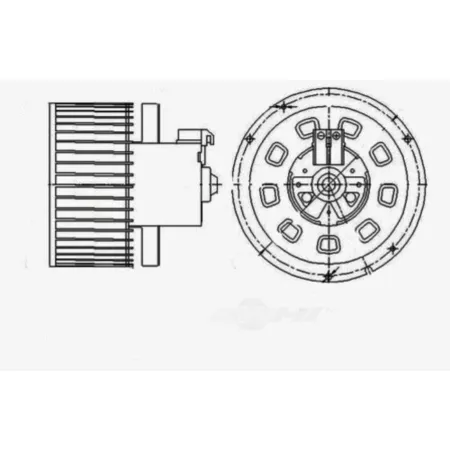 Global Parts Distributors LLC HVAC Fan Motor BKNH-GBP-2311615 Automotive Heating & Cooling Parts