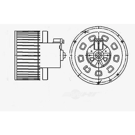 Global Parts Distributors LLC HVAC Blower Motor, BKNH-GBP-2311615