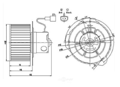 Global Parts Distributors LLC HVAC Blower Motor, BKNH-GBP-2311644