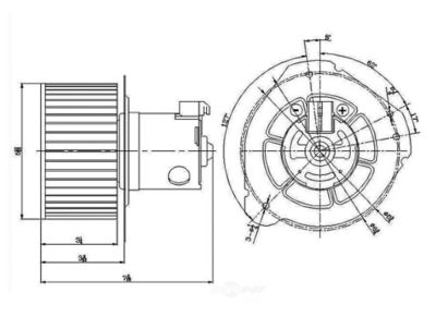 Global Parts Distributors LLC HVAC Blower Motor, BKNH-GBP-2311645