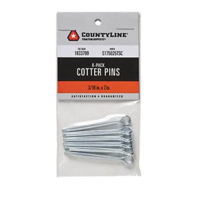 CountyLine 2 in. Straight Cotter Pins, 6-Pack