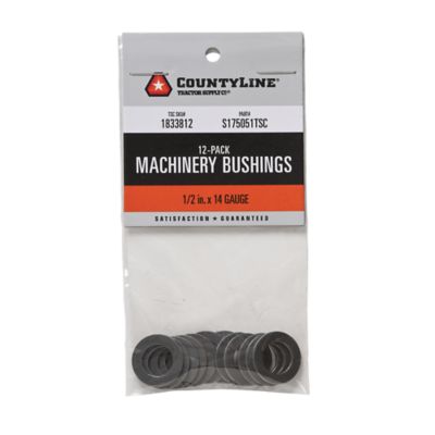 CountyLine Machine Bushings, 1/2 in. Diameter x 14 Gauge, 12-Pack