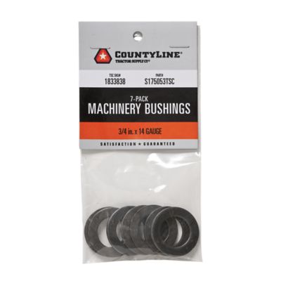 CountyLine Machine Bushings, 3/4 in. Diameter x 14 Gauge, 7-Pack