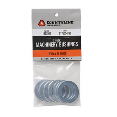 CountyLine Machine Bushings, 7/8 in. Diameter x 14 Gauge, 7-Pack