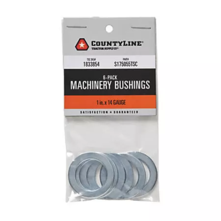 CountyLine Machine Bushings 1" Dia x 14 Gauge 6 Pack Attachment Parts & Accessories