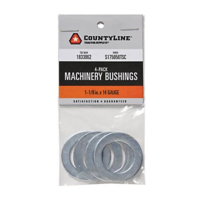 CountyLine 1-1/8 in. Diameter x 14 Gauge Machine Bushings, 4-Pack