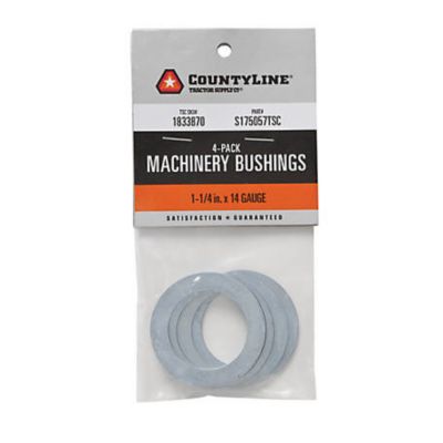 CountyLine Machine Bushings, 1-1/4 in. Diameter x 14 Gauge, 4 pk.