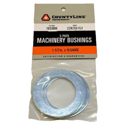 CountyLine 1-1/2 in. Diameter x 14 Gauge Machine Bushings, 3-Pack