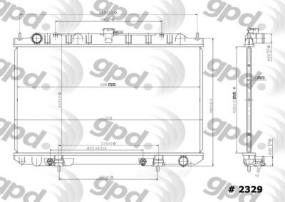 Global Parts Distributors LLC Radiator, BKNH-GBP-2329C