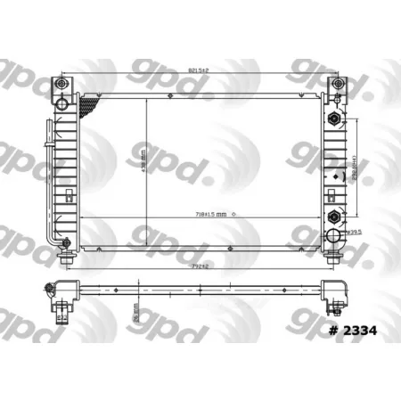 Global Parts Distributors LLC Radiator BKNH-GBP-2334C Engine Performance