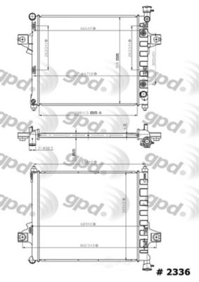 Global Parts Distributors LLC Radiator, BKNH-GBP-2336C