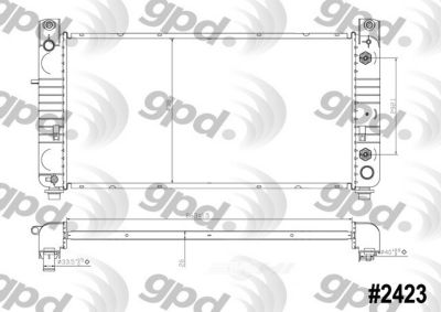 Global Parts Distributors LLC Radiator, BKNH-GBP-2423C