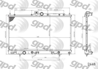 Global Parts Distributors LLC Radiator, BKNH-GBP-2448C