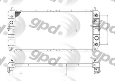 Global Parts Distributors LLC Radiator, BKNH-GBP-2492C