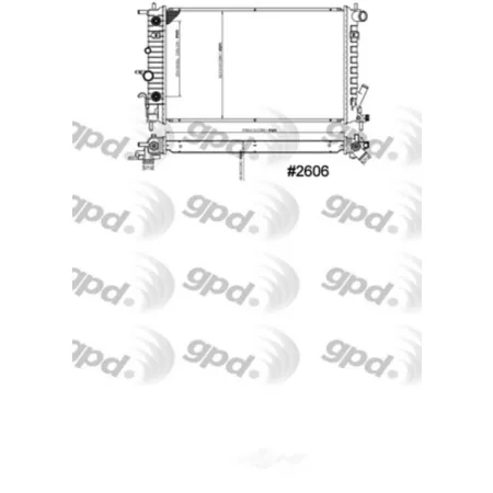 Global Parts Distributors LLC Radiator BKNH-GBP-2606C Engine Performance