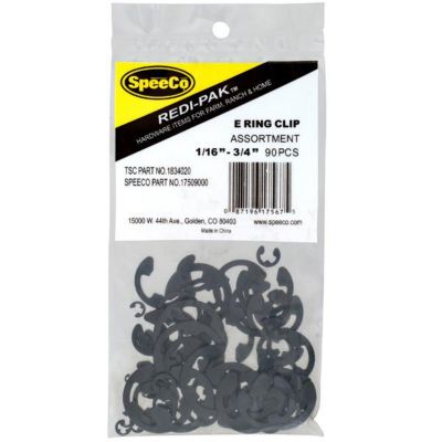 CountyLine E-Ring Clip Assortment, 90-Pack