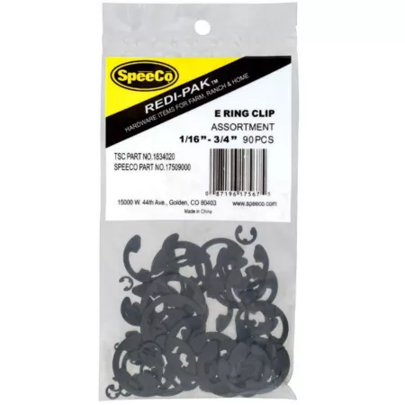 CountyLine Assorted E-Ring Clips 90 Pack Attachment Parts & Accessories