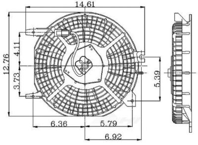 Global Parts Distributors LLC Engine Cooling Fan Assembly, BKNH-GBP-2811361