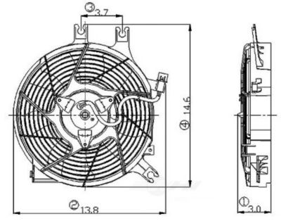 Global Parts Distributors LLC Engine Cooling Fan Assembly, BKNH-GBP-2811415