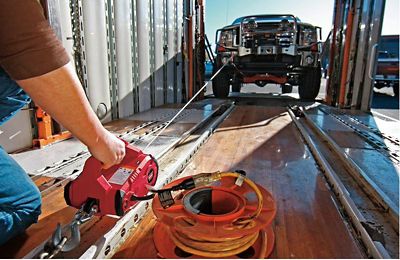 Image showing  PullzAll Portable 1,000lb Electric Winch, 885000