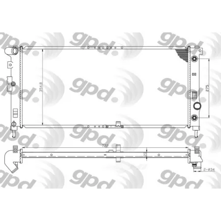 Global Parts Distributors LLC Radiator BKNH-GBP-2881C Engine Performance