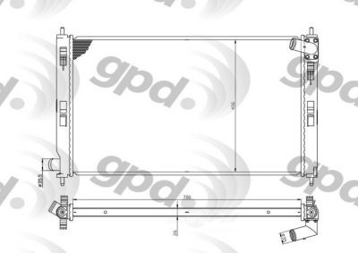 Global Parts Distributors LLC Radiator, BKNH-GBP-2978C
