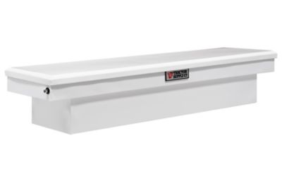 White truck clearance tool box