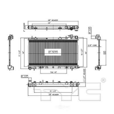 TYC Radiator Assembly, FQPX-TYC-13021