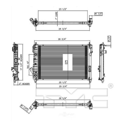 TYC Radiator Assembly, FQPX-TYC-13097