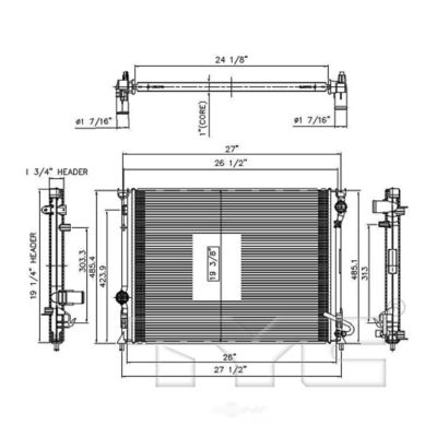 TYC Radiator Assembly, FQPX-TYC-13157