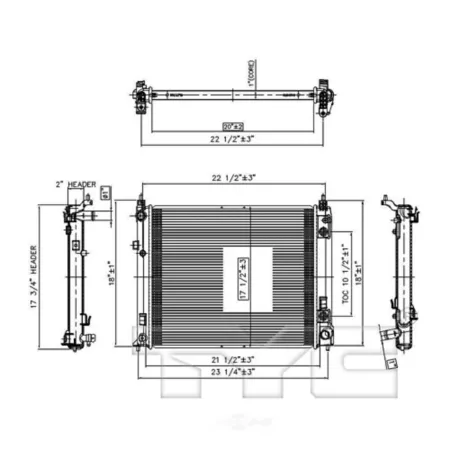 TYC radiator FQPX-TYC-13303 Engine Performance