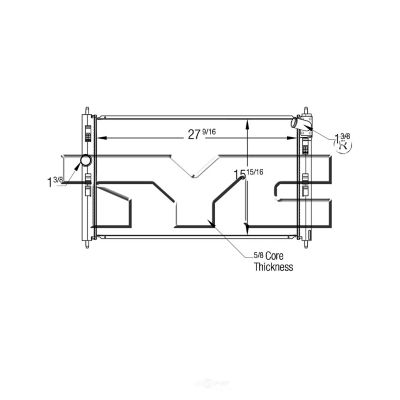 TYC Radiator, FQPX-TYC-13525