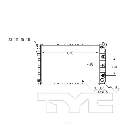 TYC radiator FQPX-TYC-162 Engine Performance