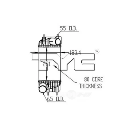 TYC Intercooler FQPX-TYC-18002 Engine Performance