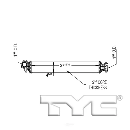 TYC Intercooler FQPX-TYC-18061 Engine Performance