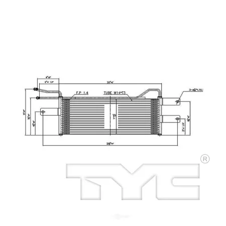 TYC Automatic Transmission Oil Cooler FQPX-TYC-19085 Engine Performance