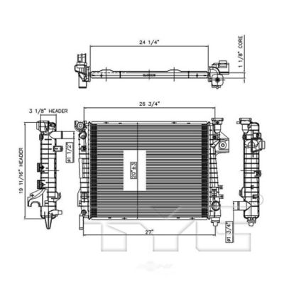 TYC Radiator Assembly, FQPX-TYC-2813