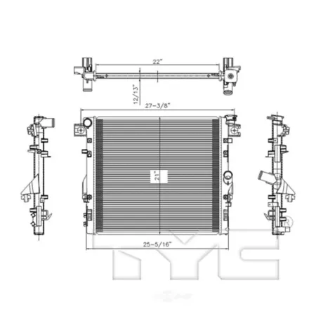 TYC radiator FQPX-TYC-2957 Engine Performance