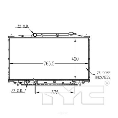 TYC Radiator Assembly, FQPX-TYC-2989 at Tractor Supply Co