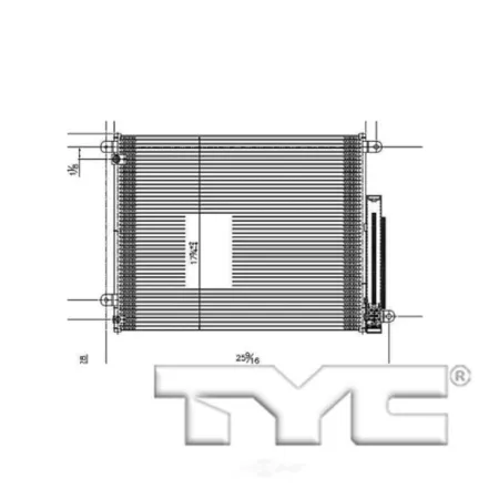 TYC air conditioning condenser FQPX-TYC-30007 Engine Performance